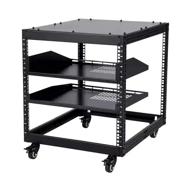 Rack de serveur à bâti ouvert 20U, profondeur ajustable de 23 à 40 pouces, rack réseau mural et autoportant, pouvant accueillir tout votre équipement informatique/audiovisuel