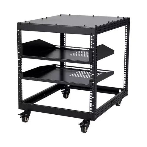 Rack de serveur à bâti ouvert 20U, profondeur ajustable de 23 à 40 pouces, rack réseau mural et autoportant, pouvant accueillir tout votre équipement informatique/audiovisuel