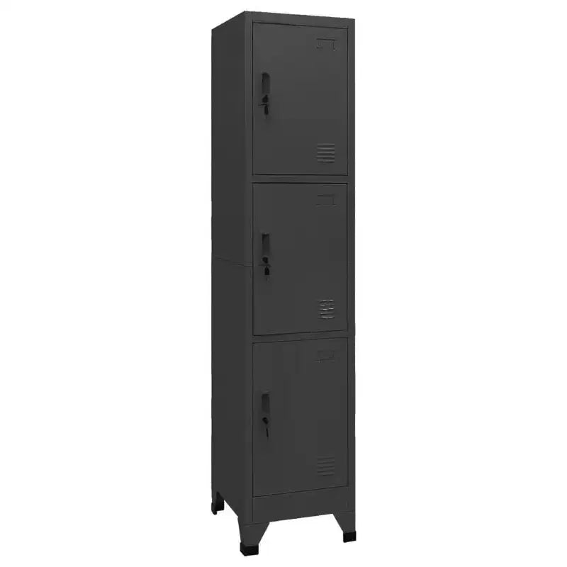 Vestiaire Métallique Anthracite Serrures Standard Armoire de Rangement