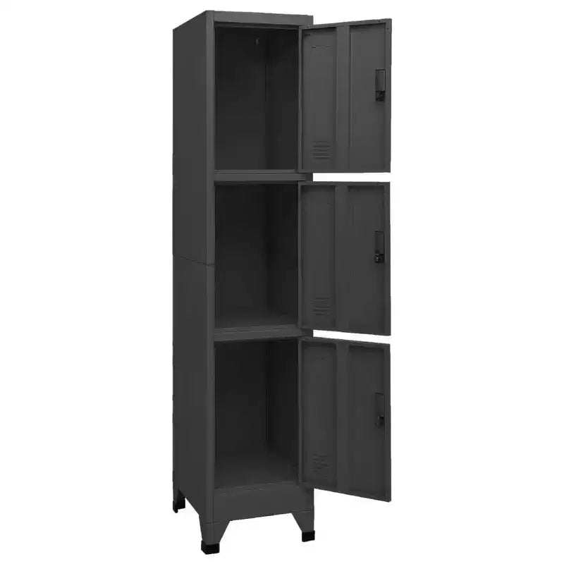 Vestiaire Métallique Anthracite Serrures Standard Armoire de Rangement