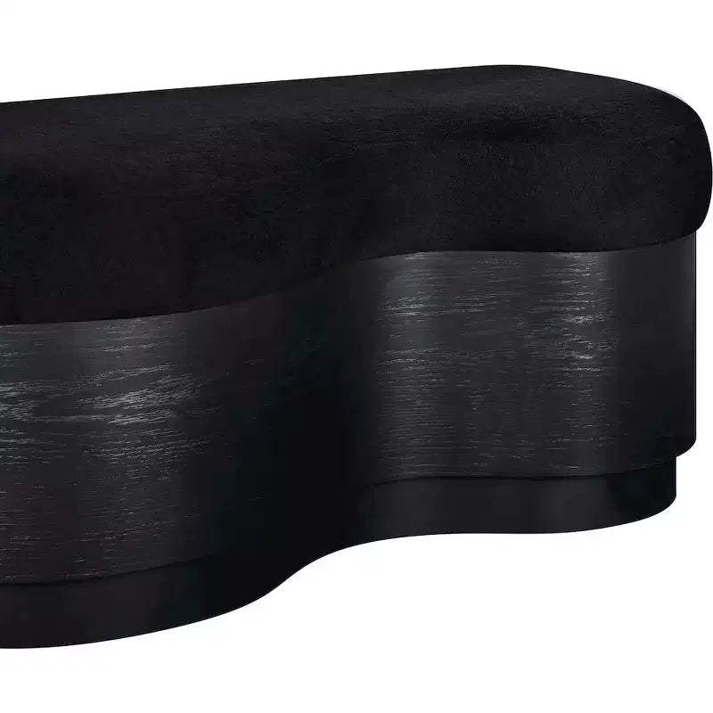 Banc en tissu velours