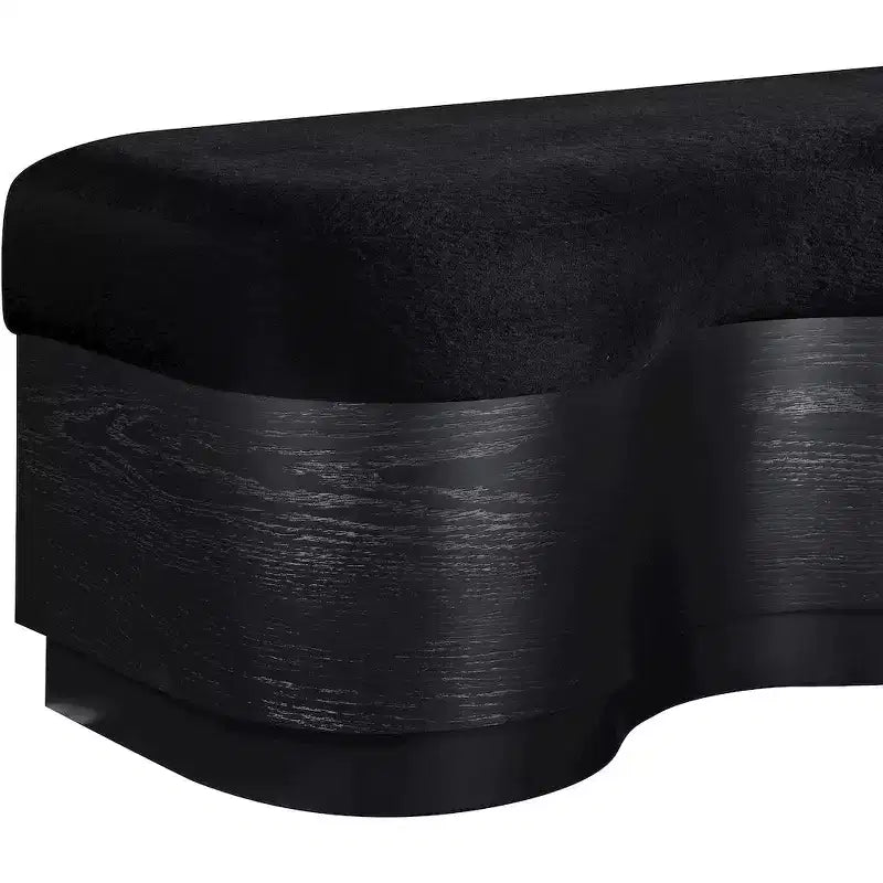 Banc en tissu velours