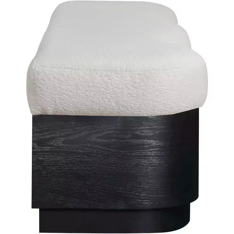 Banc en tissu velours