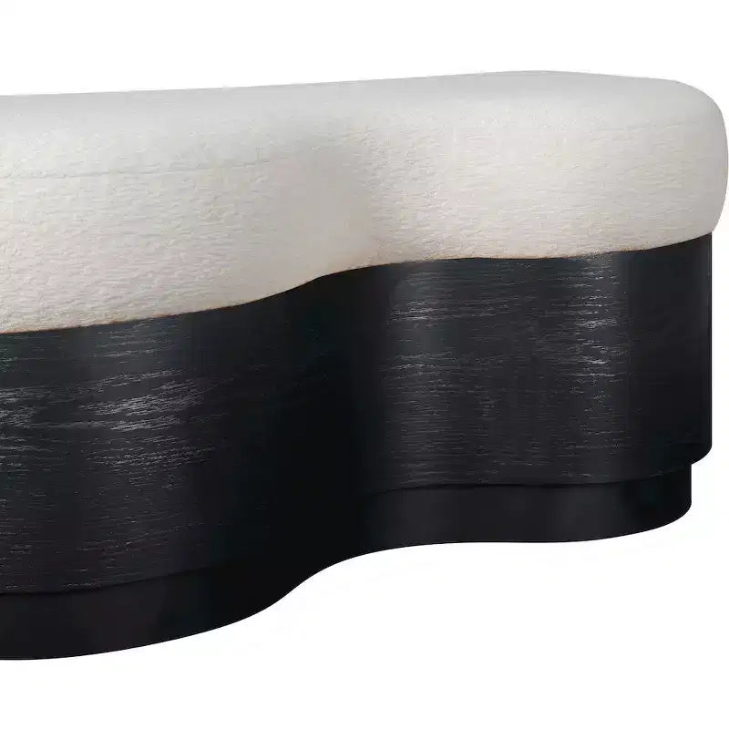 Banc en tissu velours