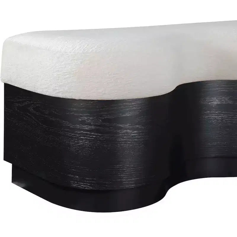 Banc en tissu velours