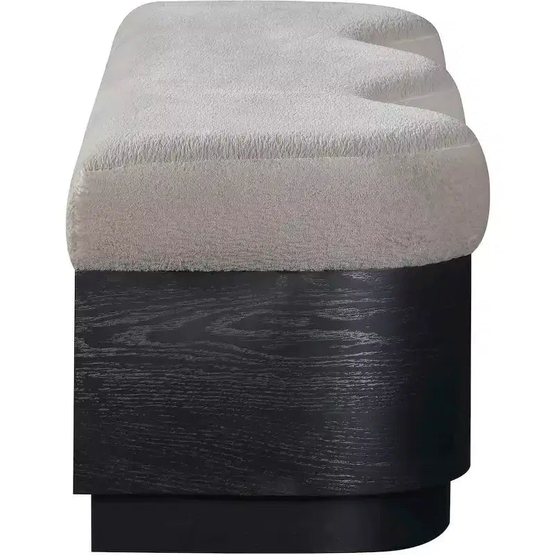 Banc en tissu velours