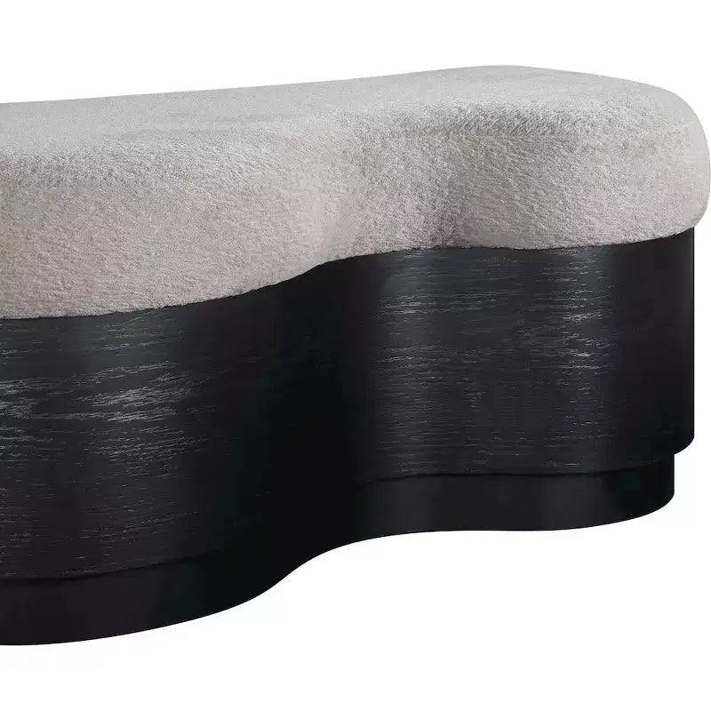 Banc en tissu velours