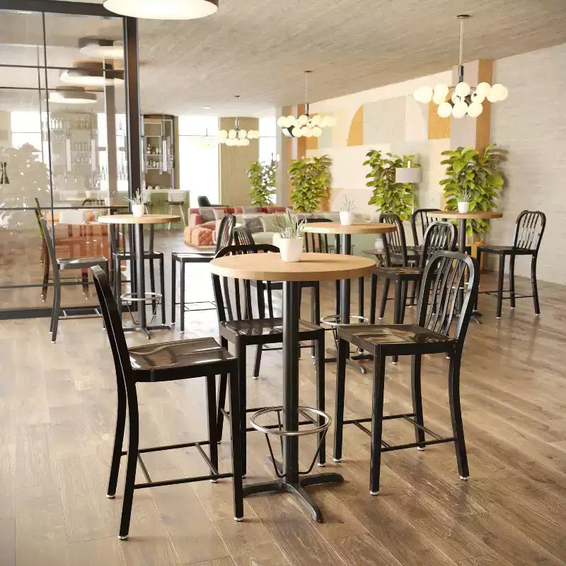 Dessus de table rond en bois massif de 3,8 cm d'épaisseur pour l'intérieur