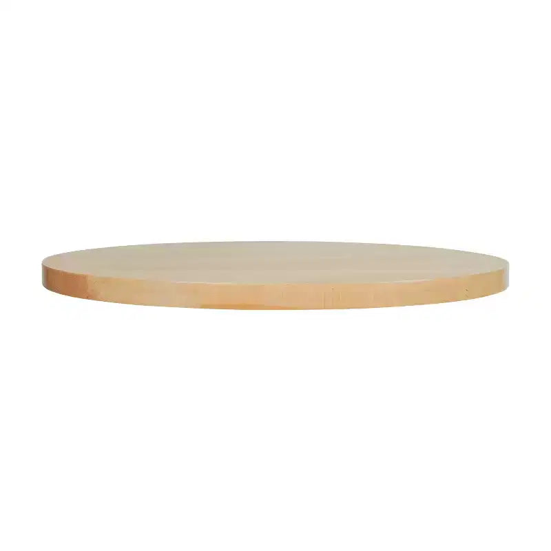 Dessus de table rond en bois massif de 3,8 cm d'épaisseur pour l'intérieur