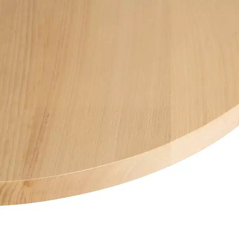 Dessus de table rond en bois massif de 3,8 cm d'épaisseur pour l'intérieur