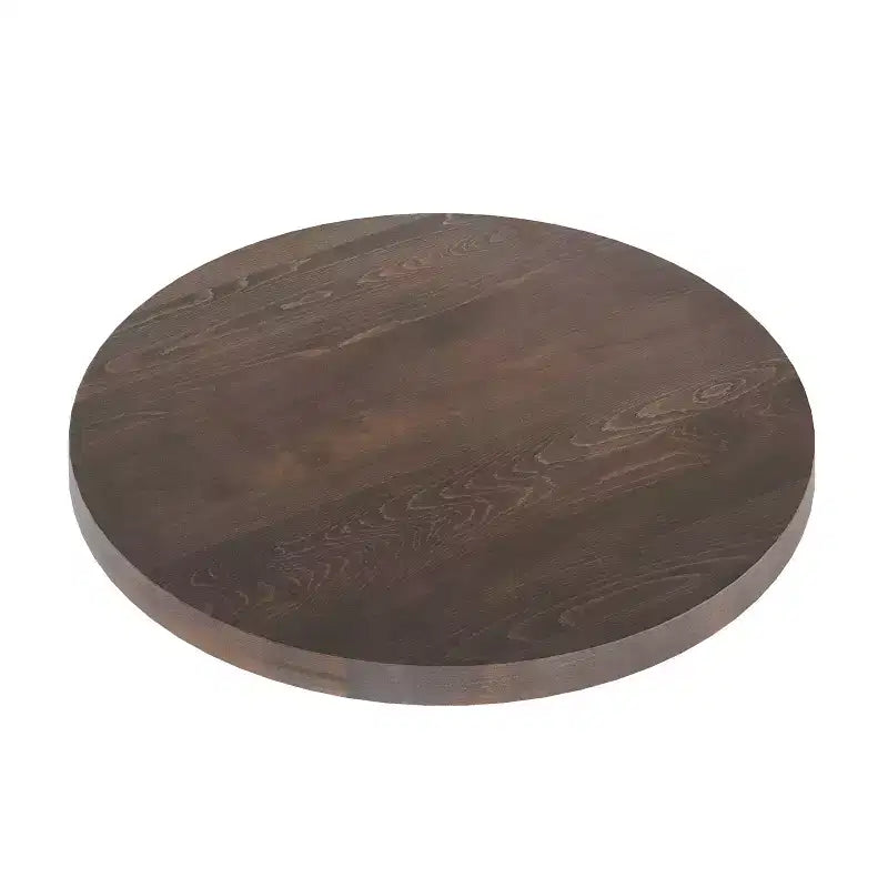 Dessus de table rond en bois massif de 3,8 cm d'épaisseur pour l'intérieur
