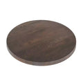 Dessus de table rond en bois massif de 3,8 cm d'épaisseur pour l'intérieur