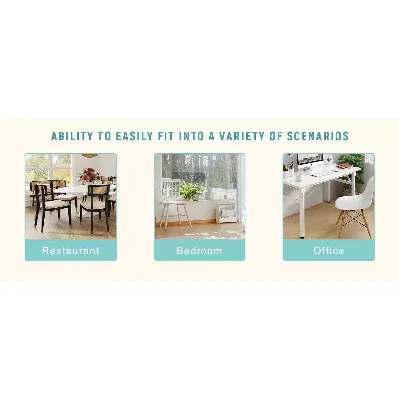 Chaises de salle à manger ergonomiques minimalistes noires, dossier incurvé, assise confortable