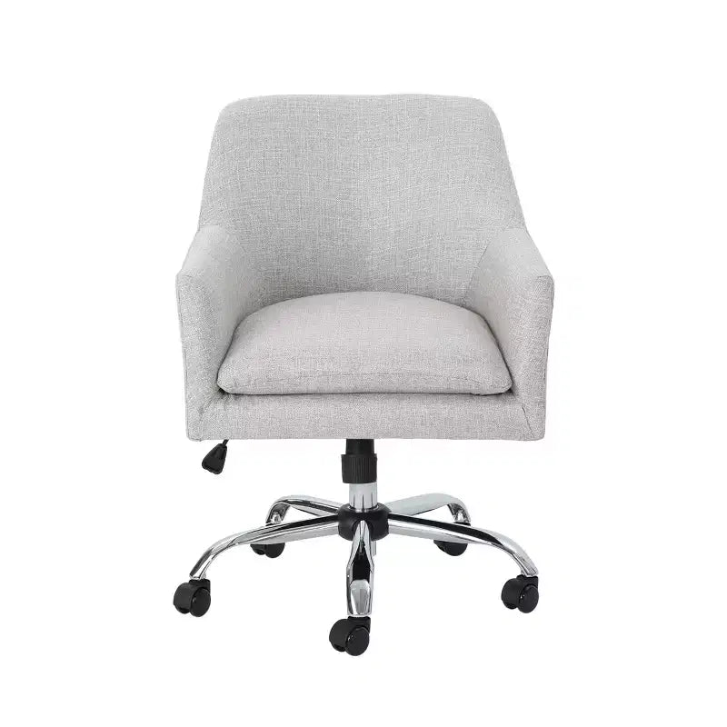 Chaise de bureau à domicile en tissu réglable en hauteur, style moderne du milieu du siècle