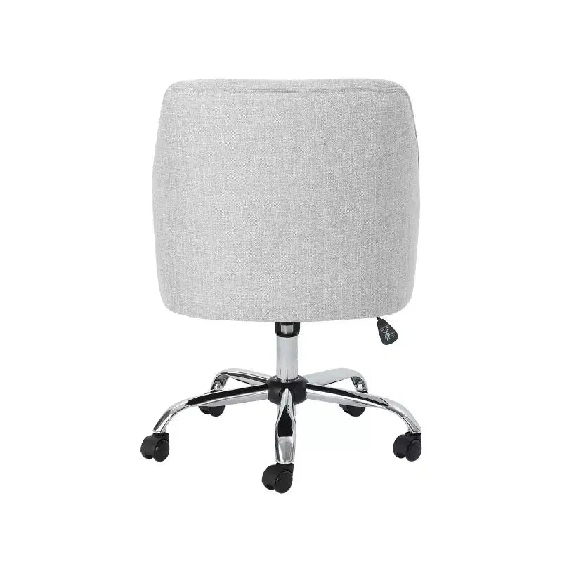 Chaise de bureau à domicile en tissu réglable en hauteur, style moderne du milieu du siècle