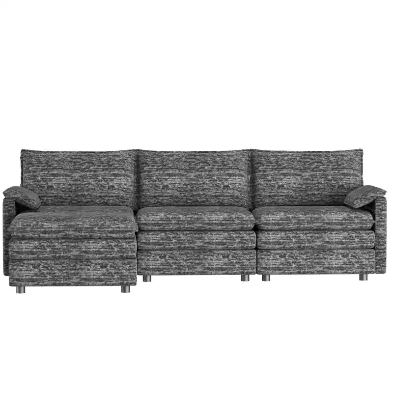 Canapé d'angle modulable 4 places en forme de L 108 XL Cloud pour salon/appartement