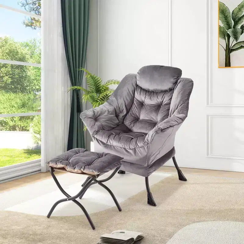 fauteuil inclinable et oreiller, fauteuil de salon confortable avec poche latérale pour salon chambre bureau