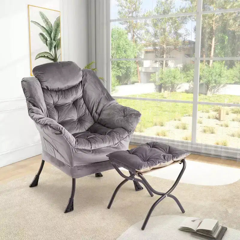 fauteuil inclinable et oreiller, fauteuil de salon confortable avec poche latérale pour salon chambre bureau