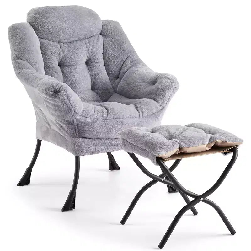 fauteuil inclinable et oreiller, fauteuil de salon confortable avec poche latérale pour salon chambre bureau