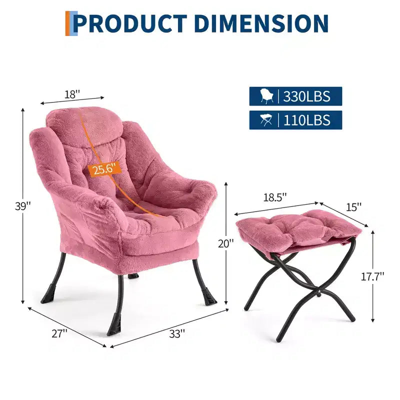 fauteuil inclinable et oreiller, fauteuil de salon confortable avec poche latérale pour salon chambre bureau
