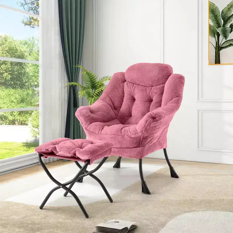 fauteuil inclinable et oreiller, fauteuil de salon confortable avec poche latérale pour salon chambre bureau