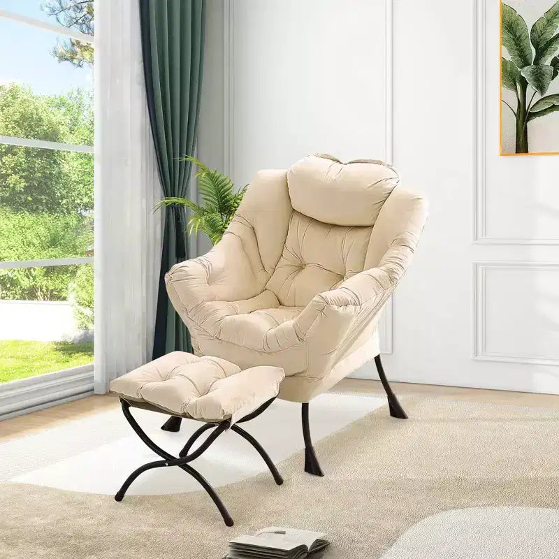 fauteuil inclinable et oreiller, fauteuil de salon confortable avec poche latérale pour salon chambre bureau