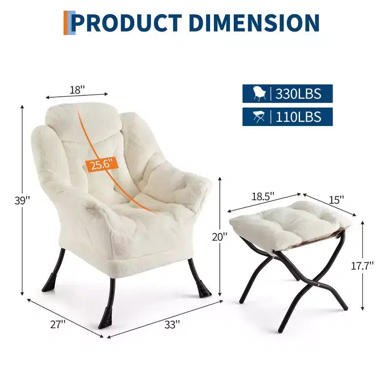 fauteuil inclinable et oreiller, fauteuil de salon confortable avec poche latérale pour salon chambre bureau