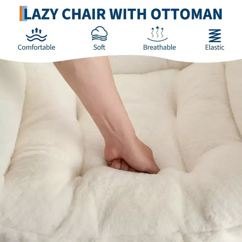 fauteuil inclinable et oreiller, fauteuil de salon confortable avec poche latérale pour salon chambre bureau