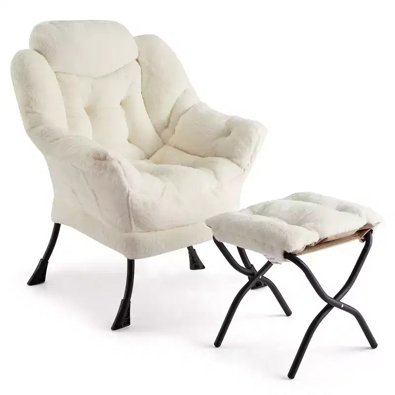 fauteuil inclinable et oreiller, fauteuil de salon confortable avec poche latérale pour salon chambre bureau