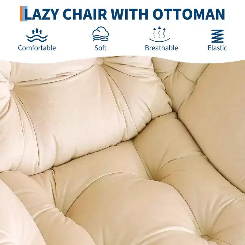 fauteuil inclinable et oreiller, fauteuil de salon confortable avec poche latérale pour salon chambre bureau