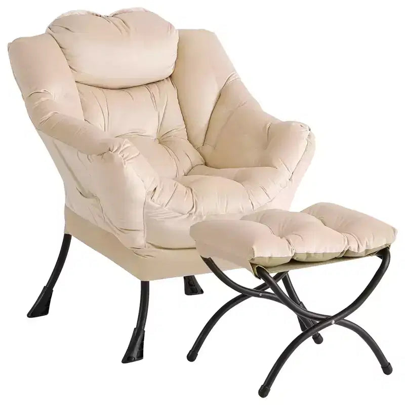 fauteuil inclinable et oreiller, fauteuil de salon confortable avec poche latérale pour salon chambre bureau