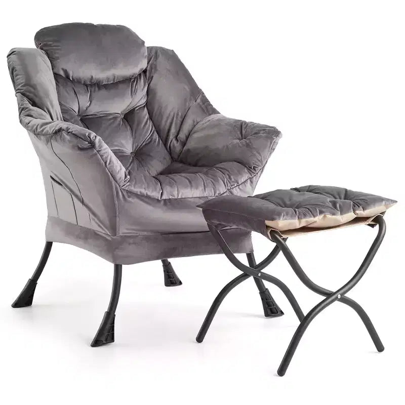 fauteuil inclinable et oreiller, fauteuil de salon confortable avec poche latérale pour salon chambre bureau
