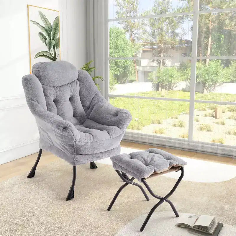fauteuil inclinable et oreiller, fauteuil de salon confortable avec poche latérale pour salon chambre bureau