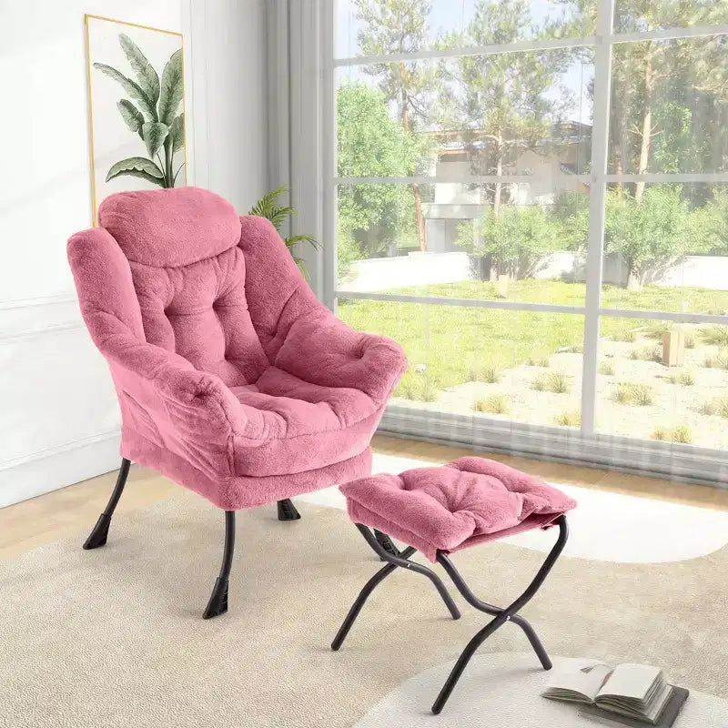 fauteuil inclinable et oreiller, fauteuil de salon confortable avec poche latérale pour salon chambre bureau