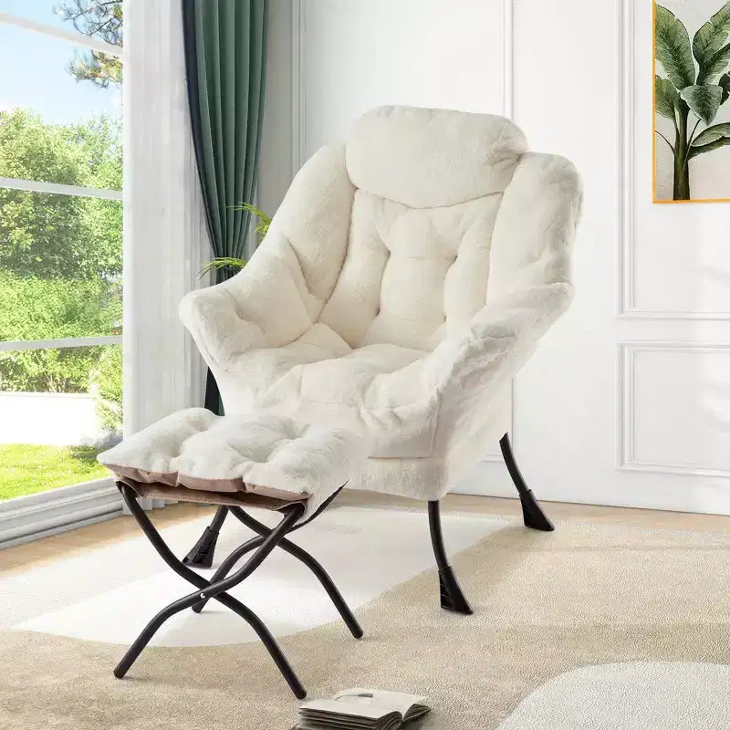 fauteuil inclinable et oreiller, fauteuil de salon confortable avec poche latérale pour salon chambre bureau